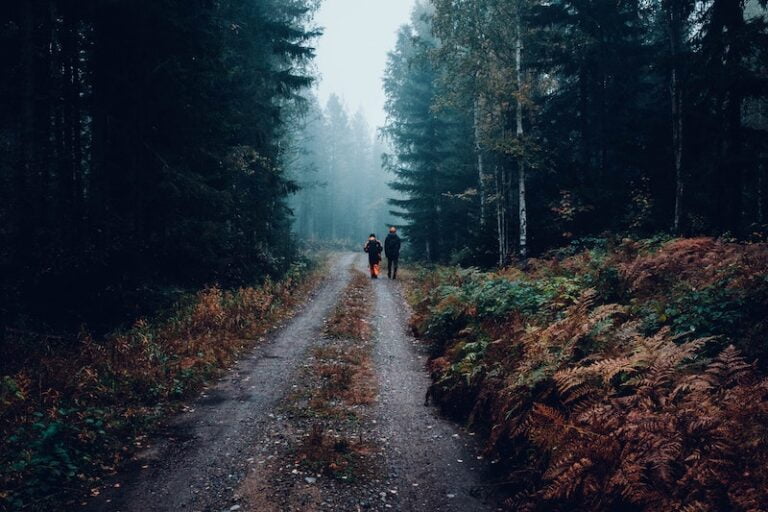 Two people hunting in Norway