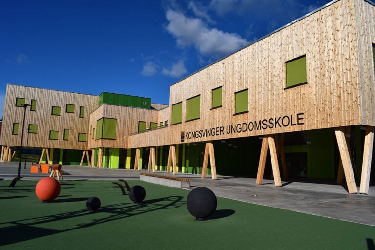 Kongsvinger school yard. Photo: SiljeAO / Shutterstock.com.
