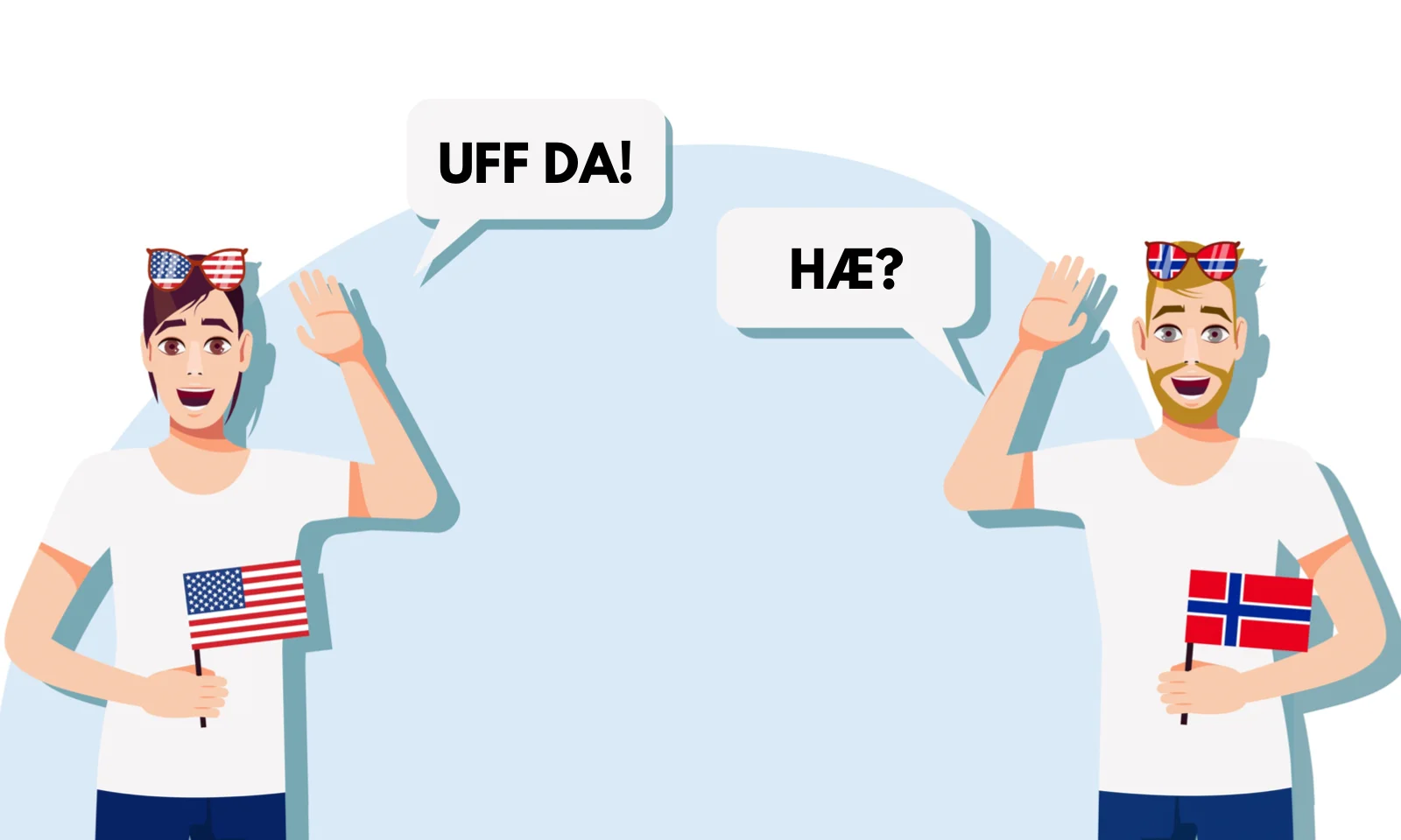 The use of Uff Da in USA and Norway