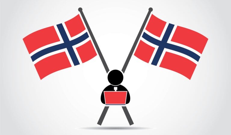 Norway office worker concept image