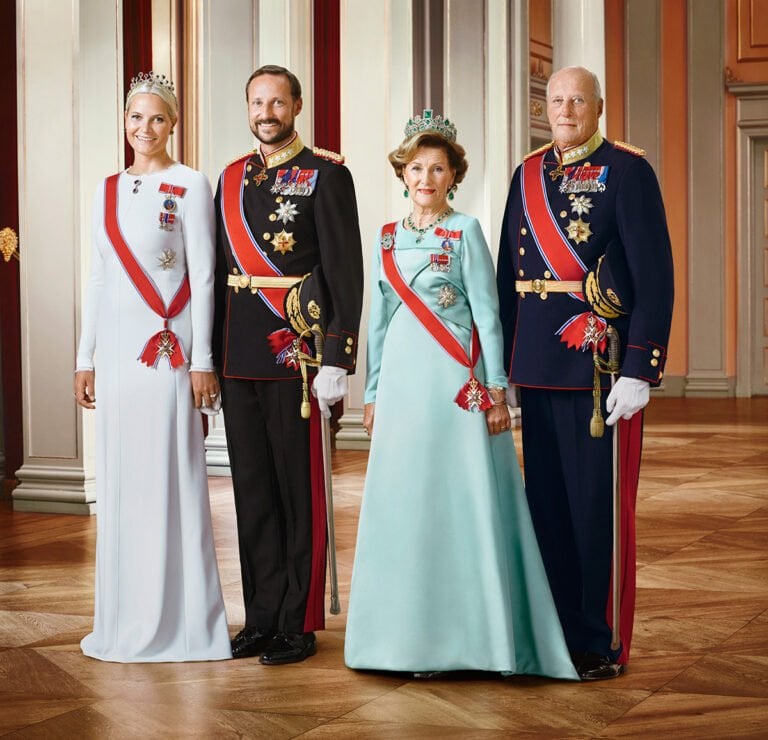 Their Majesties The King and Queen, Their Royal Highnesses The Crown Prince and Crown Princess. Handout picture from the Royal Court published 15.01.2016. For editorial use only, not for sale. Photo: Jørgen Gomnæs / The Royal Court.