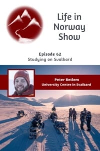 Studying on Svalbard podcast pin