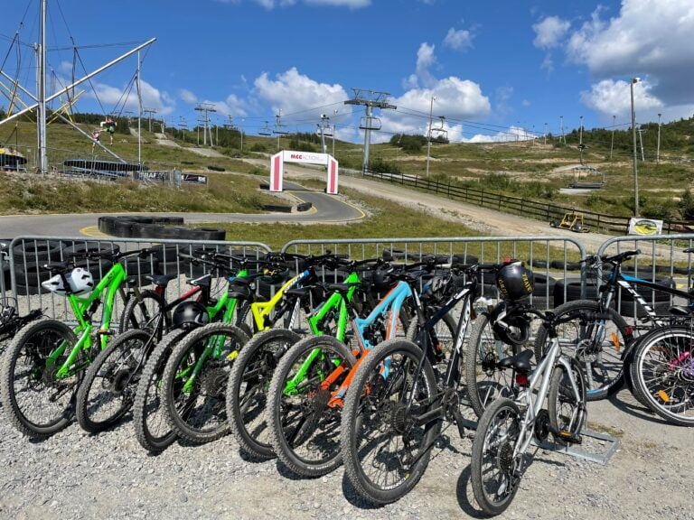 Bikes for rent at Beitostølen summer park