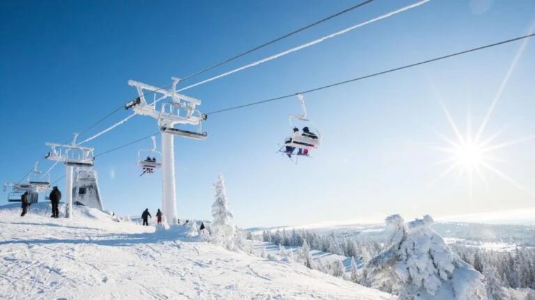 Hafjell ski resort near Lillehammer in Norway.