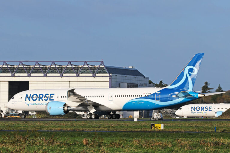 Norse Atlantic Boeing Dreamliner aircraft.