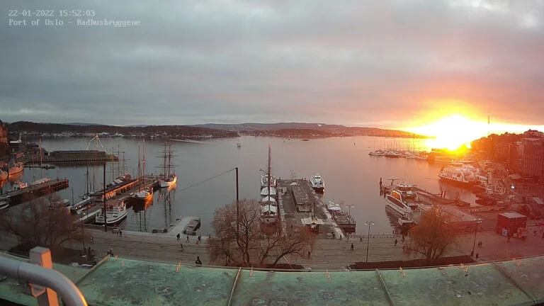 Oslo Port webcam live from City Hall