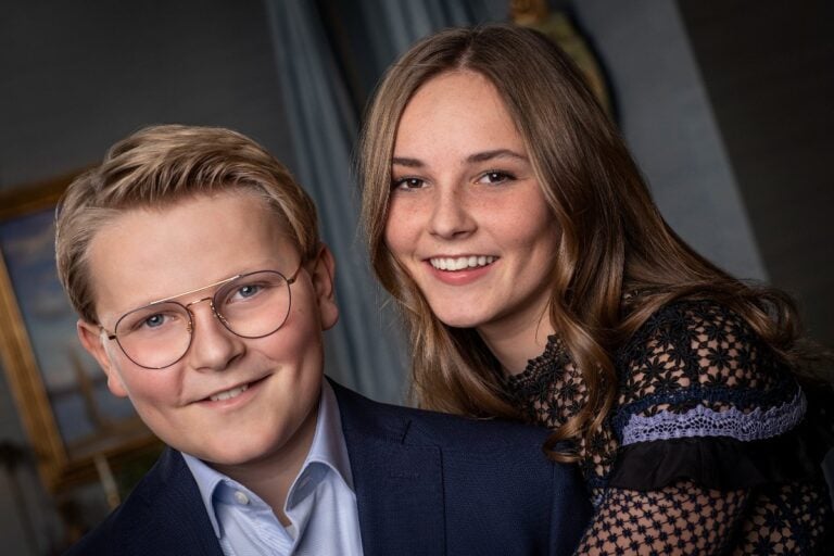 Siblings Prince Sverre Magnus and Princess Ingrid Alexandra in 2018. Photo: Julia Naglestad / Royal Court.