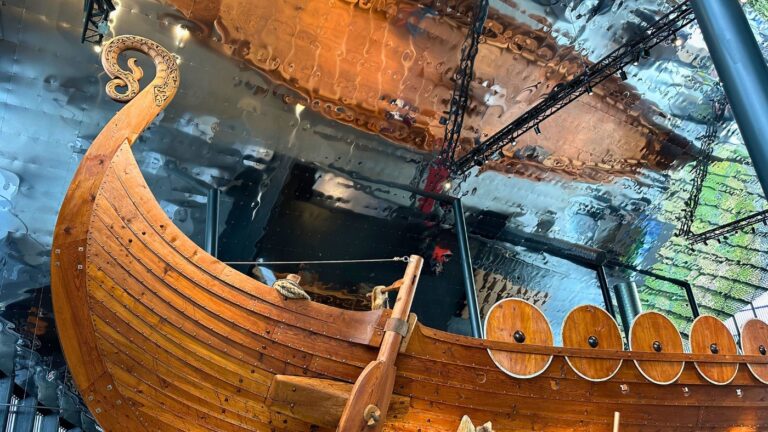 Viking ship attraction in Sagastad museum, Nordfjordeid. Photo: David Nikel.