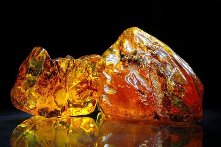 Amber was prized for its beauty and used in jewellery and ornaments.