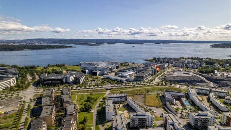 Aerial view of Forneb, Oslo