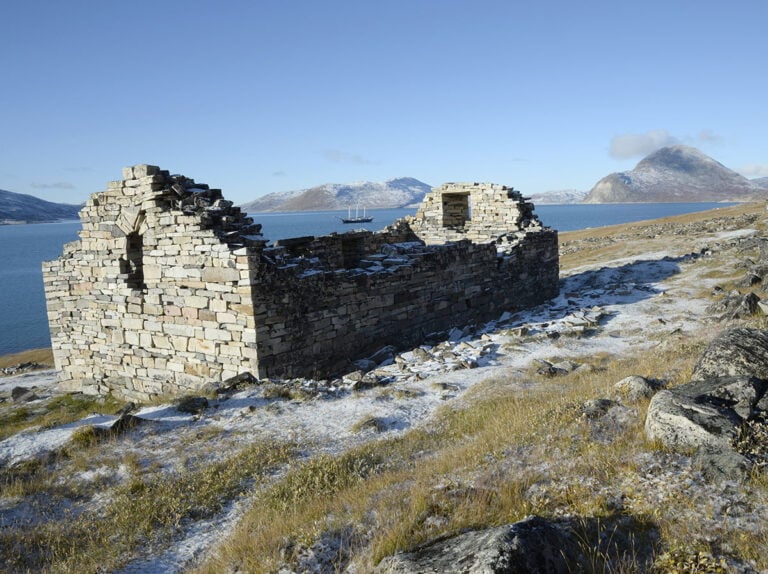 Hvalsey church ruins in southwest Greenland.