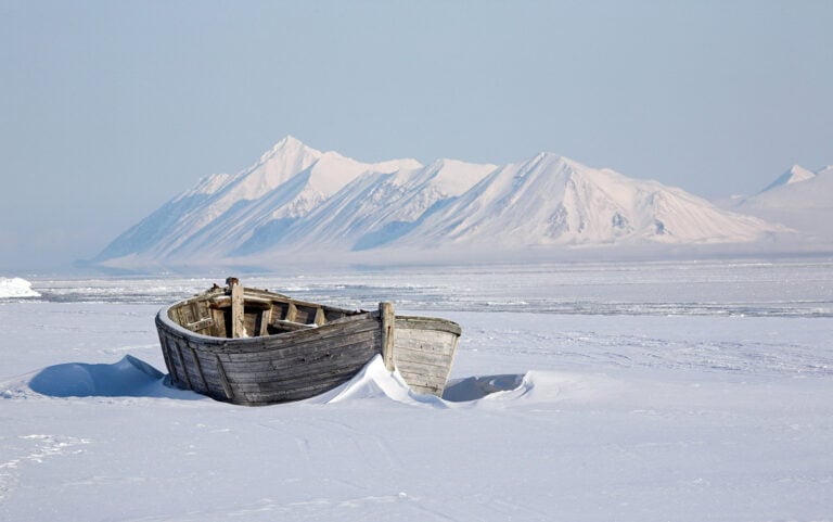 Arctic maritime heritage in Svalbard, Norway.