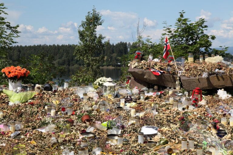 Memorial to the terror attack at Utøya island in Norway. Photo: Robert Rozbora / Shutterstock.com