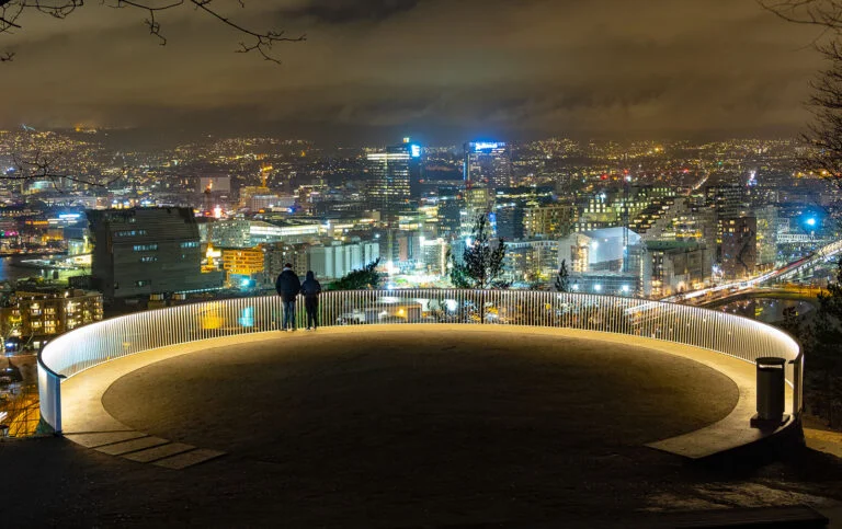 Ekeberg Park viewpoint over downtown Oslo. Photo: Barnabas Davoti / Shutterstock.com.
