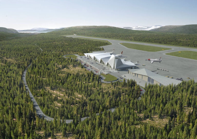 Proposed new airport for Helgeland. Image: Polarsirkelen lufthavnutvikling.