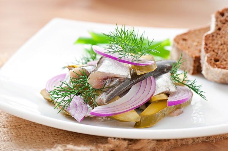 Nordic herring salad.