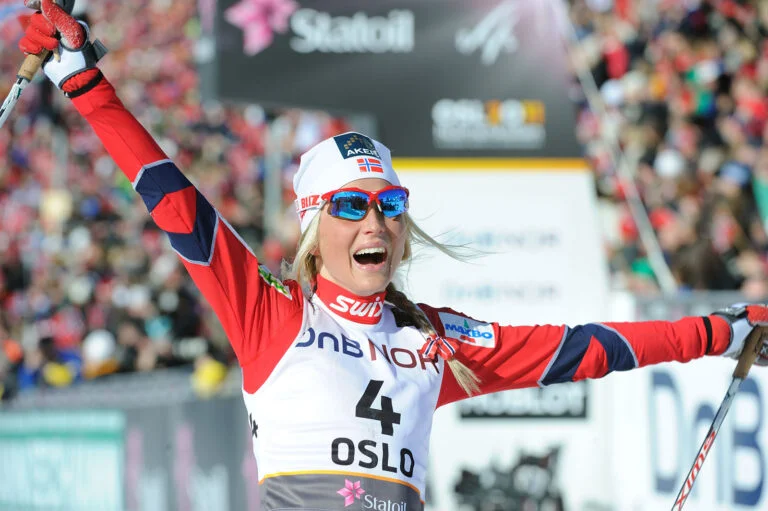 Therese Johaug won the womens 30 km cross country race at the FIS Nordic World Ski Championship event in Oslo in 2011. Photo: Espen E / Shutterstock.com