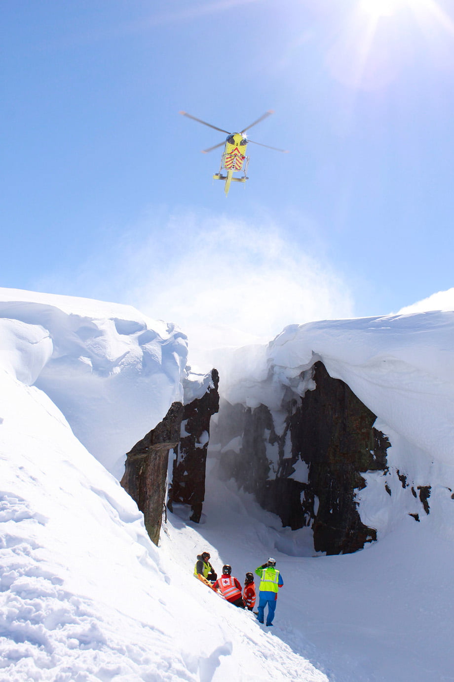 An Easter training exercise. Photo: Stiftelsen Norsk Luftambulanse.