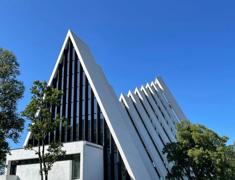 The exterior of Tromsdalen Church, Tromsø.