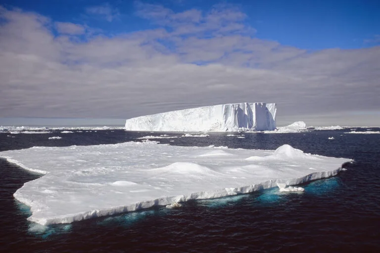 Icebergs off Queen Maud Land, Antarctica.