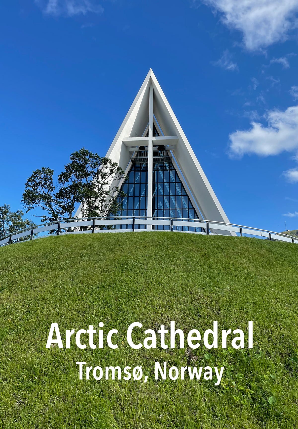 The striking Arctic Cathedral in Tromsø, Norway