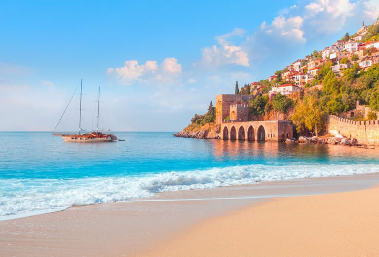 A beach in Alanya, Turkey