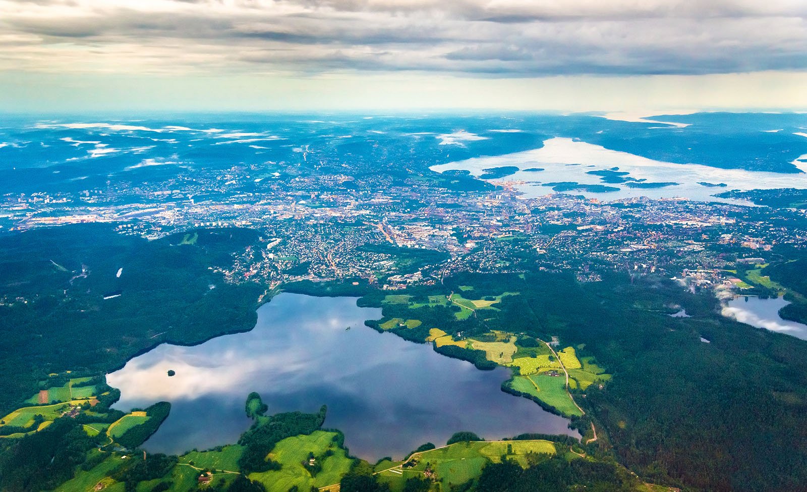 Maridalsvannet in Oslo, Norway