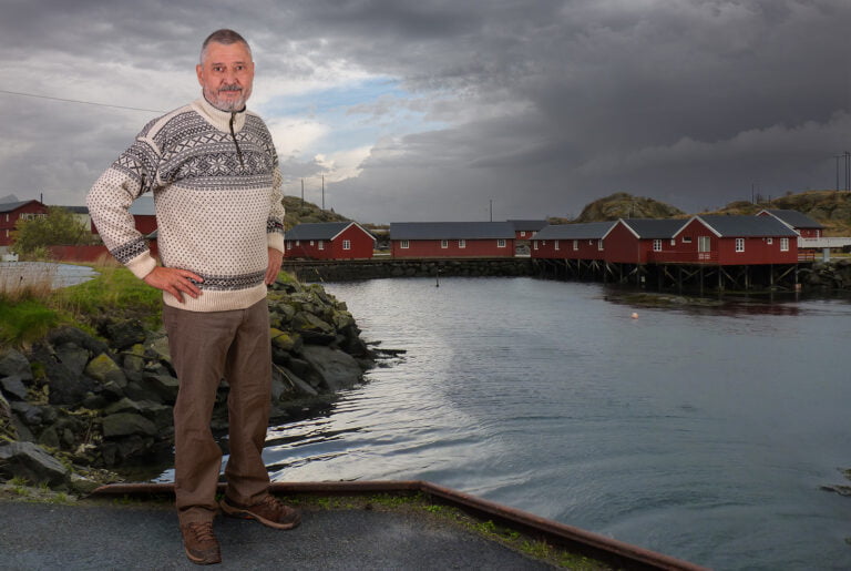 A tall Norwegian man in Northern Norway.