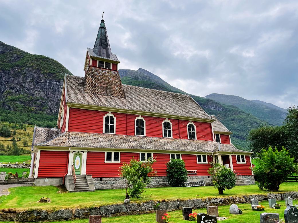 Red church in Olden. Photo: David Nikel.