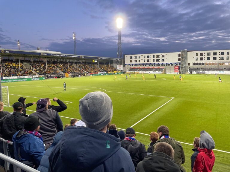 Bodø/Glimt's Aspmyra Stadium in Bodø. Photo: David Nikel.