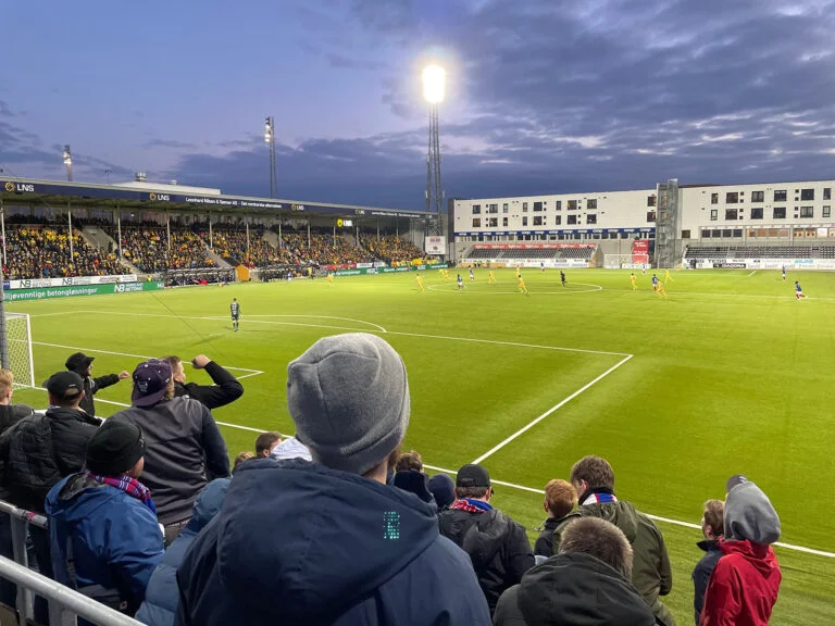 Bodø/Glimt's Aspmyra Stadium in Bodø. Photo: David Nikel.