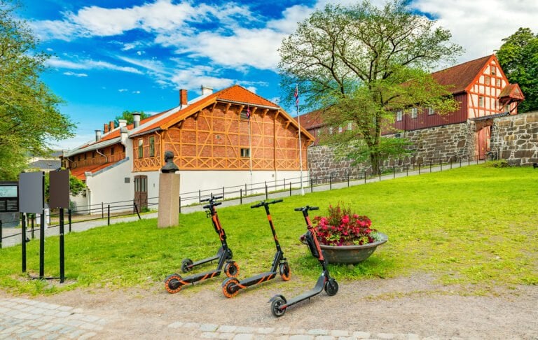 Electric scooters in Oslo.