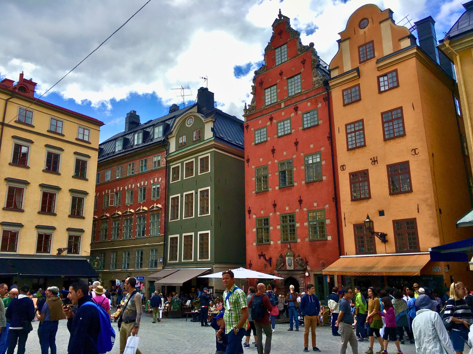 Colourful buildings in Gamla Stan in Stockholm. Photo: David Nikel.