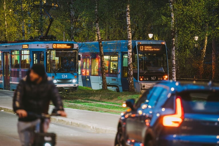 Transport mix in Oslo