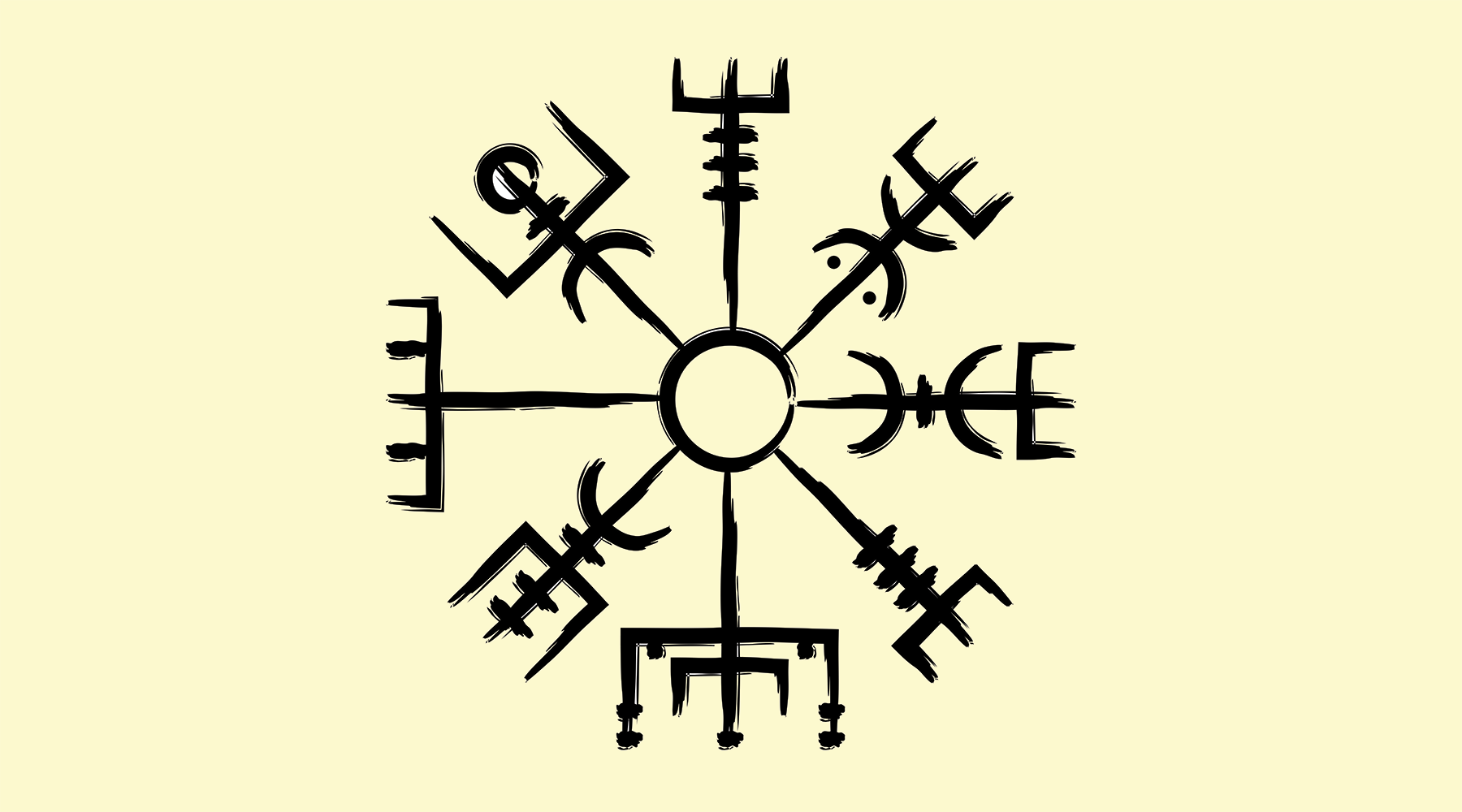 The Viking compass symbol