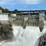 Sarp Falls in Sarpsborg, Norway Pin