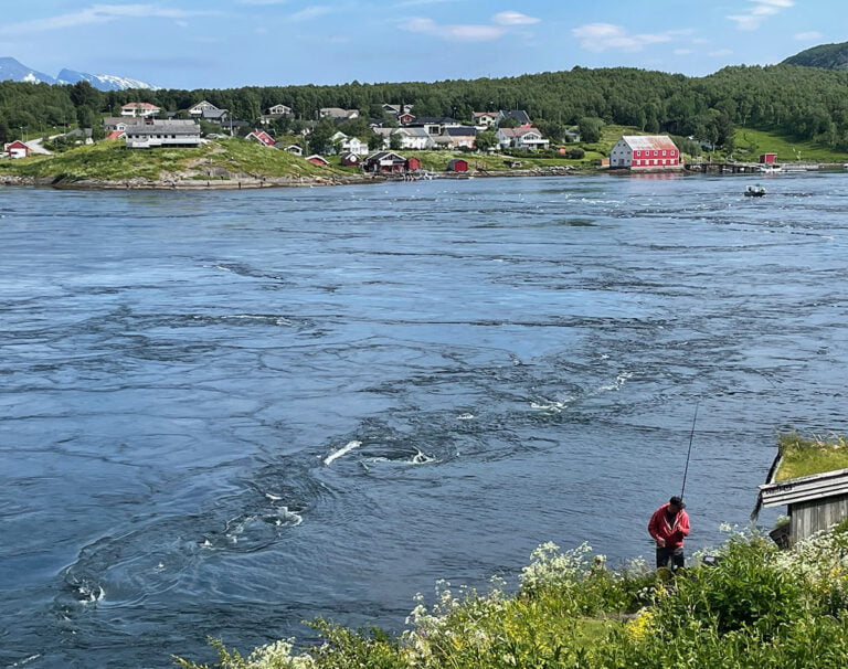 Fishing at Saltstraumen near Bodø.