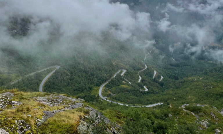 Gaularfjellet mountain road image