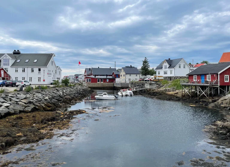 Henningsvær fishing village in Norway.