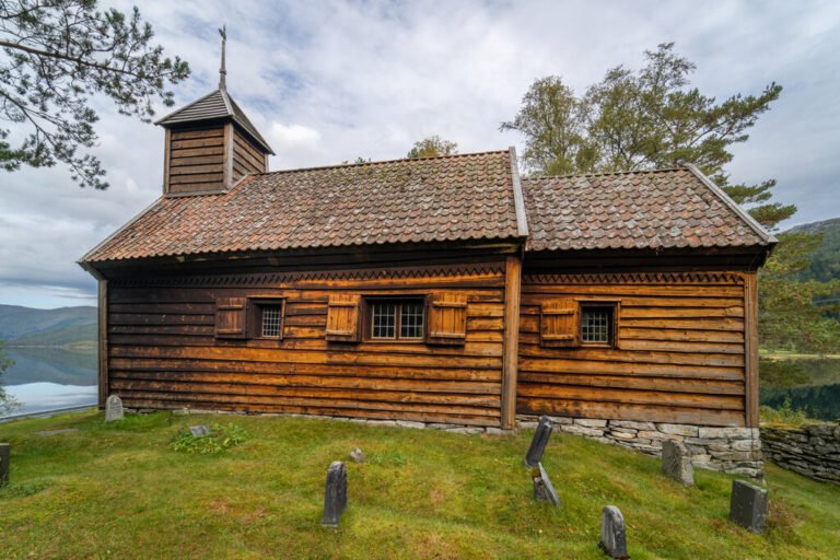 Hestad chapel. Photo: Frid-Jorunn Stabell, Statens vegvesen