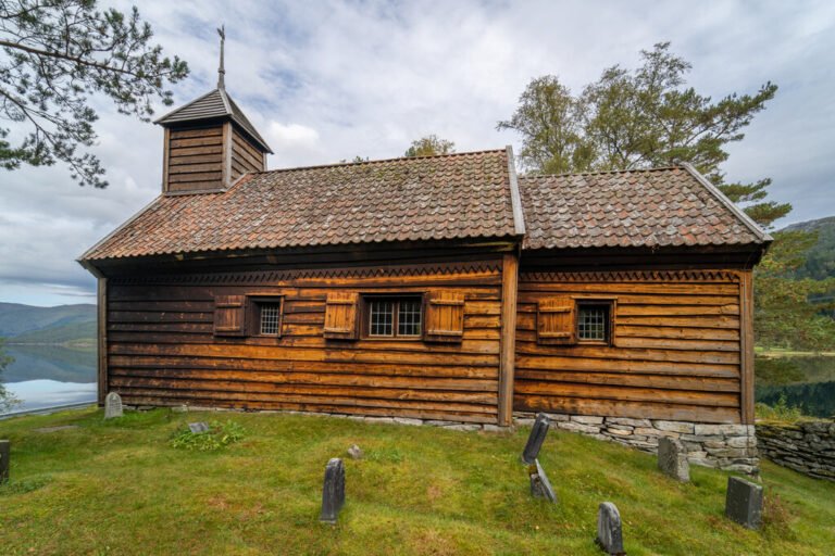 Hestad Chapel. Photo: Frid-Jorunn Stabell, Statens vegvesen.