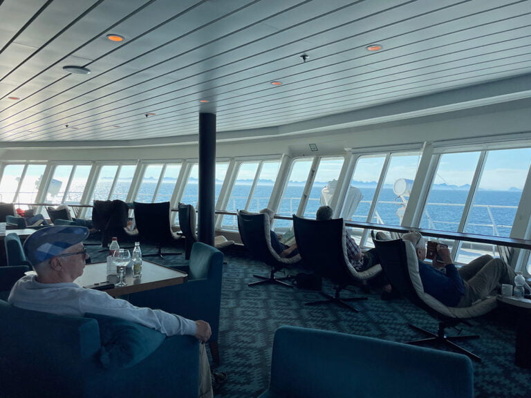 Explorer Lounge on the MS Nordnorge.