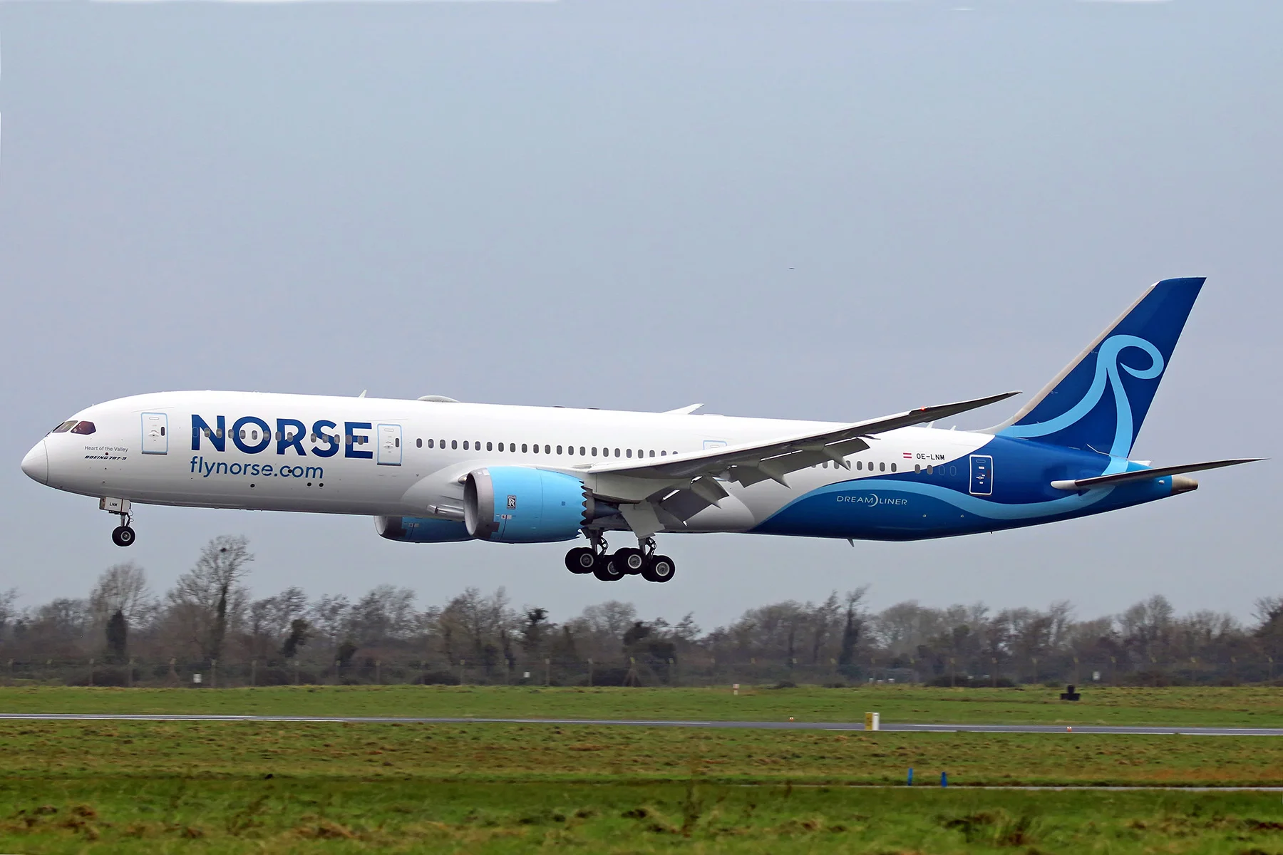 A Dreamliner operated by Norse Atlantic Airways