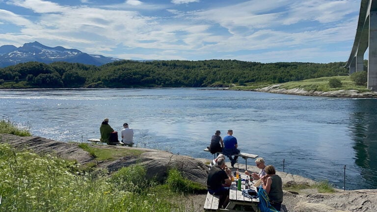 Picnic area by Saltstraumen.