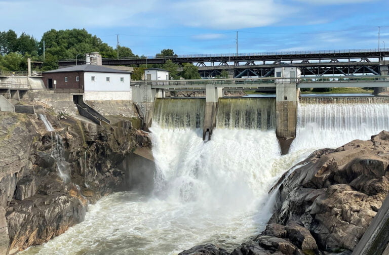 Sarp Falls in Sarpsborg, Norway