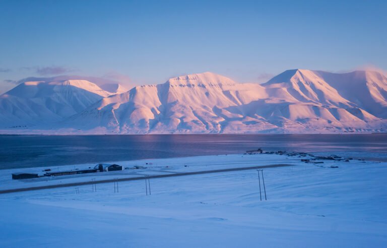 Svalbard Airport just outside Longyearbyen.