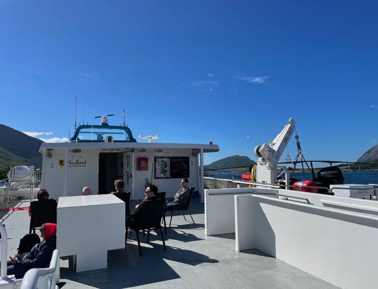 Top deck of the ferry.