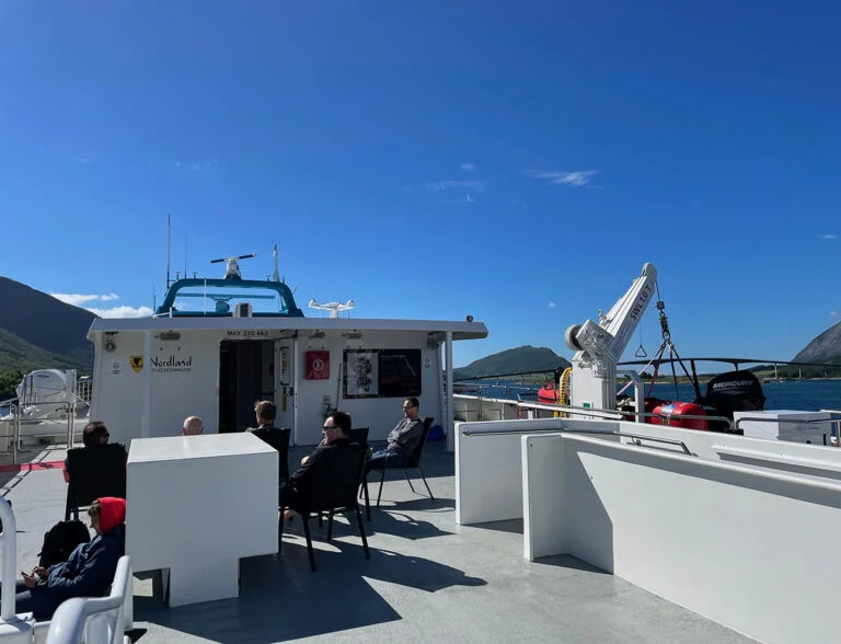 Top deck of the ferry.