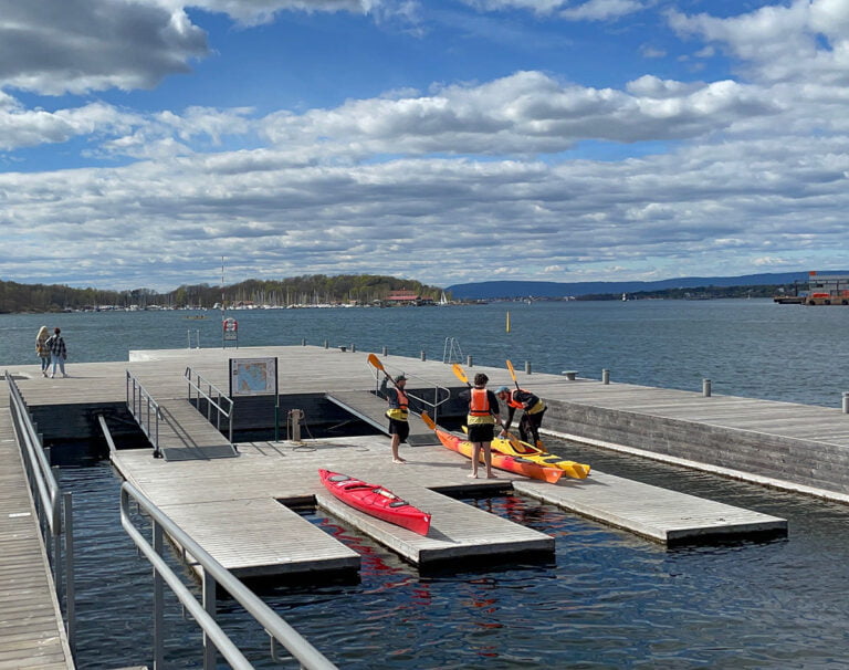 Kayak rental at Sørenga, Oslo