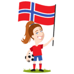 Norway women's football pin